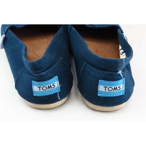 Toms Size 7 M Blue Round Toe Flat Fabric Women - Picture 5 of 7